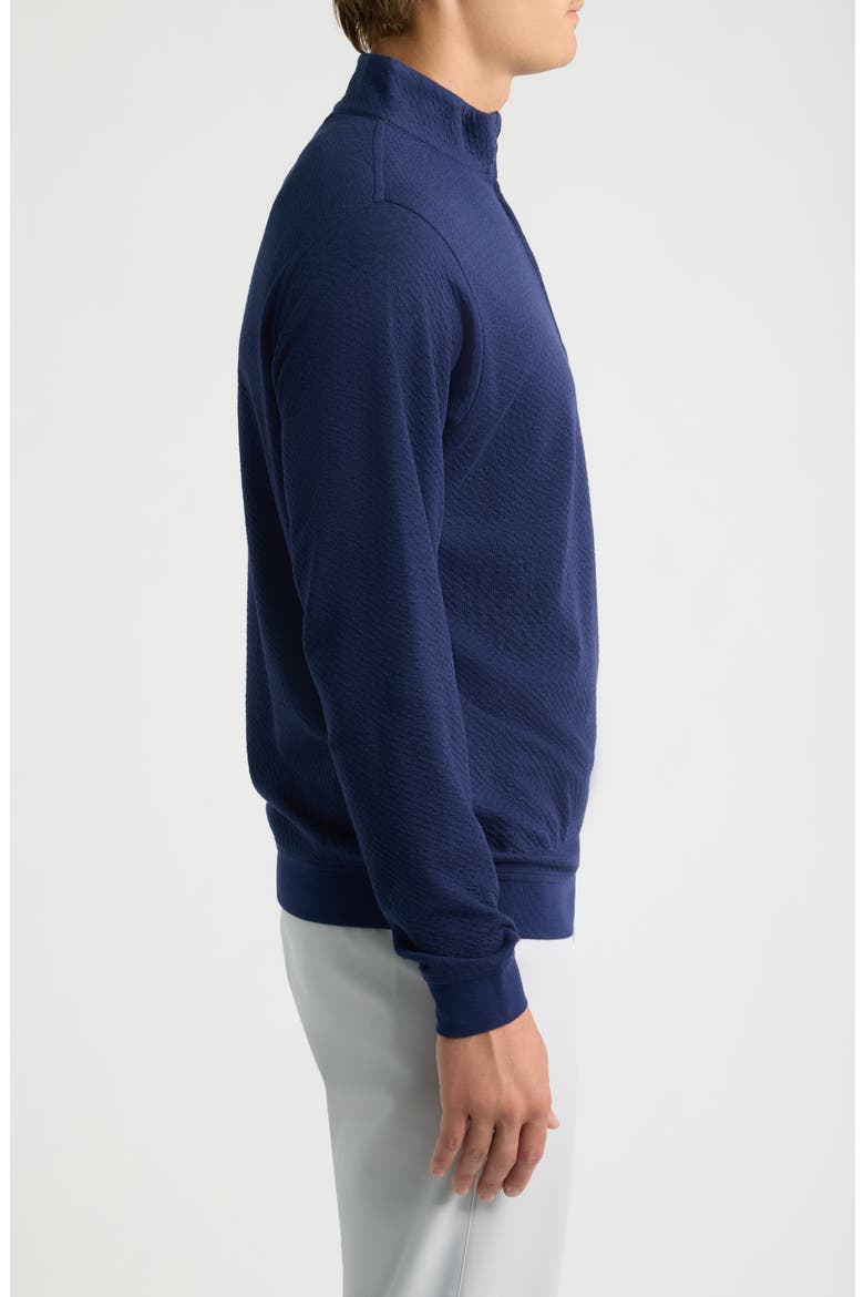 Ridgeline Knit Quarter Zip Pullover, Alternate, color, NAVY