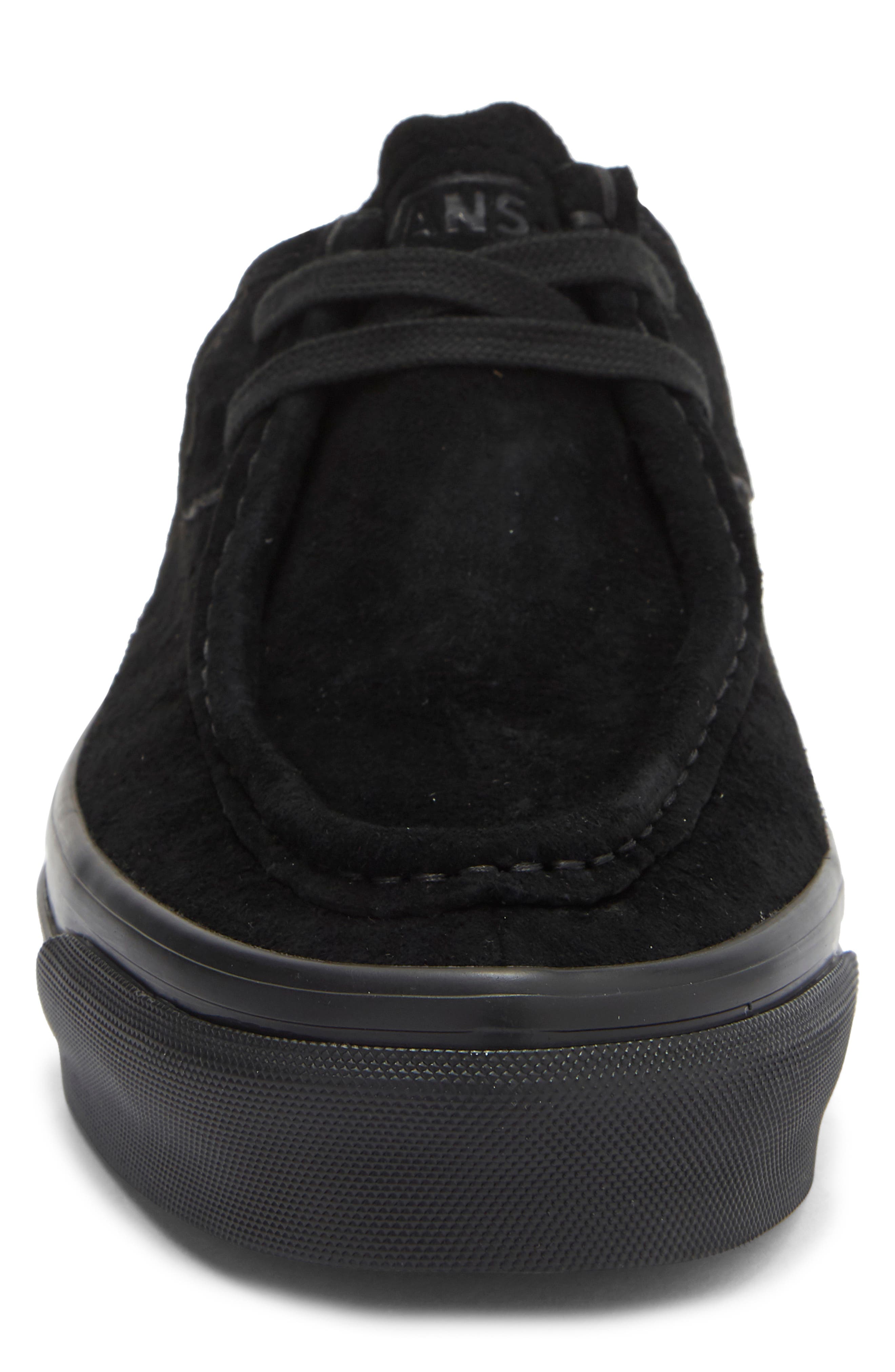 Vans LX Carver Low Leather Sneaker, Alternate, color, Black/Black