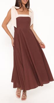 Petal & Pup Olinda Cotton & Linen Maxi Dress