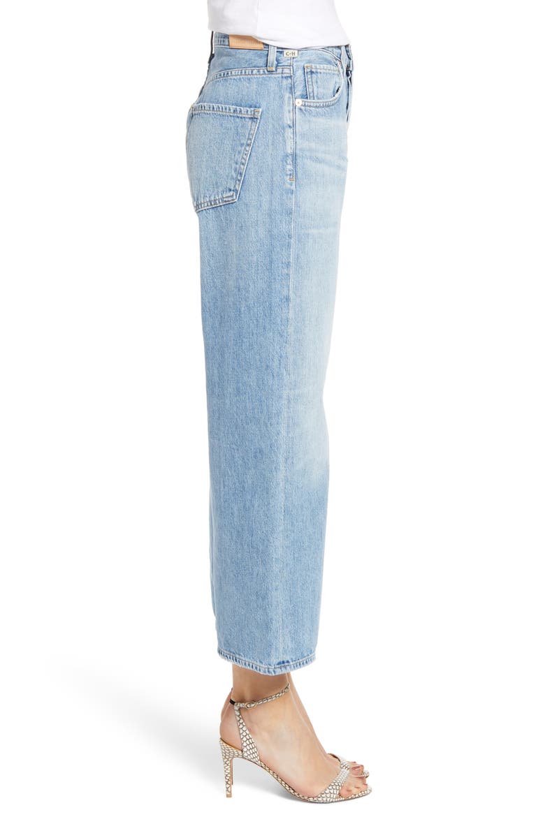 Sacha High Waist Crop Wide Leg Jeans, Alternate, color, TULAROSA