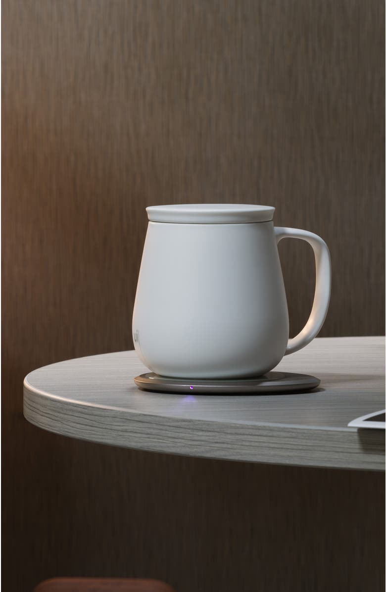 OHOM INC Ui+ Self-heating Mug Set, Alternate, color, Jasmine White
