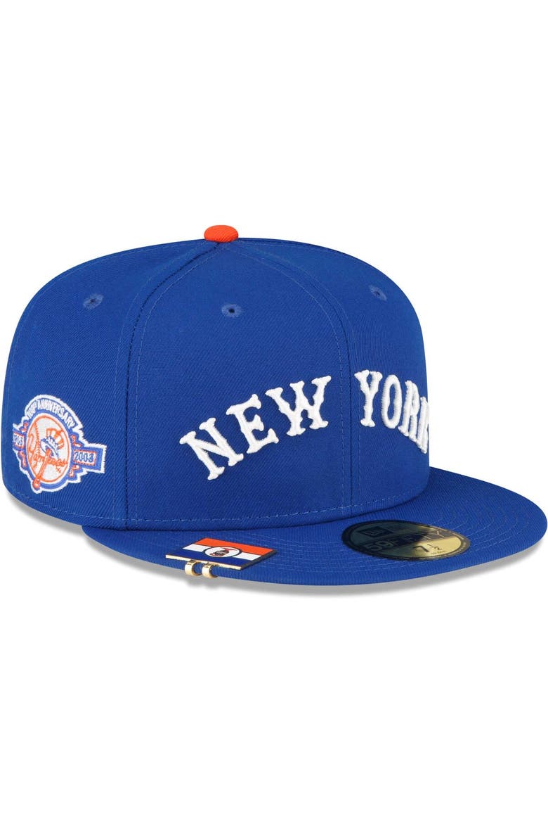 Men's New Era Royal New York Yankees City Flag 59FIFTY Fitted Hat, Main, color, Royal