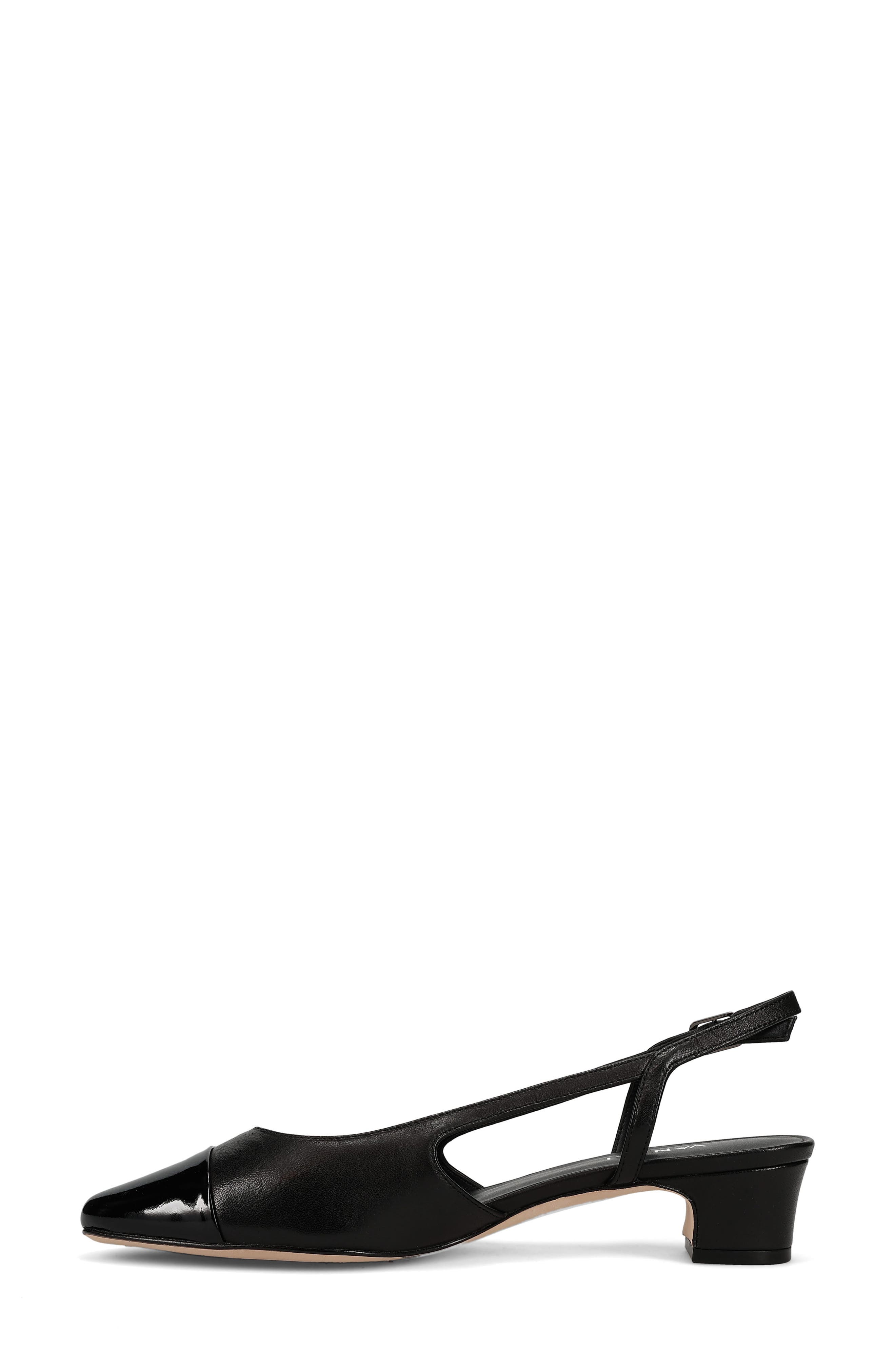 VANELi 'Aliz' Slingback Pump, Alternate, color, Black Leather