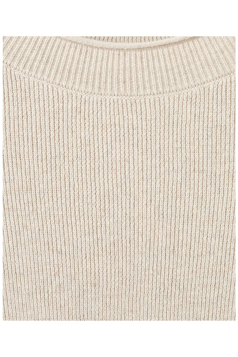 Fluid Cotton & Linen Blend Lounge Sweatshirt, Alternate, color, BEIGE