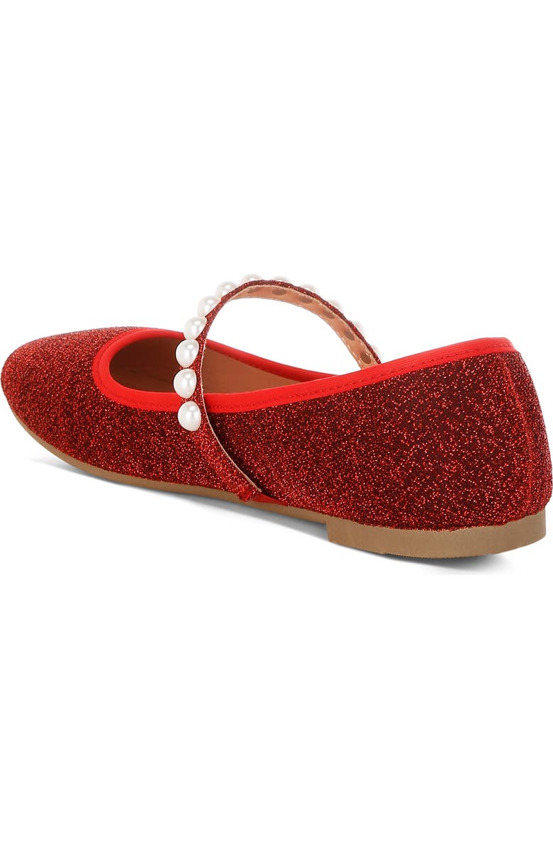 LONDON RAG Corphee Mary Jane Flat, Alternate, color, Red