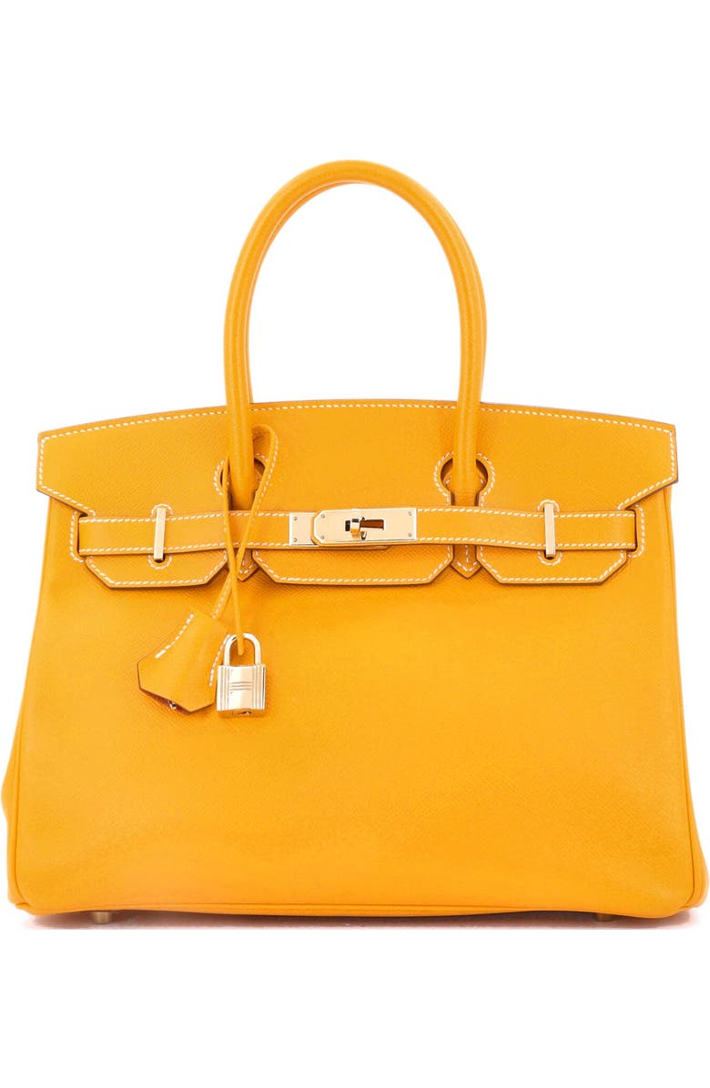 Pre-Owned Hermes Candy Birkin Bag Epsom 30, Main, color, Candy - Jaune D'or/Potiron