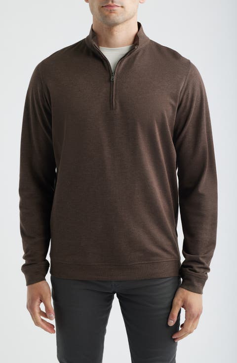 Comfort Interlock Organic Cotton Blend Quarter Zip Pullover