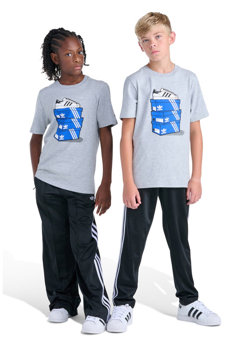 Kids' Shoebox Graphic T-Shirt, Alternate, color, GREY HEATHER