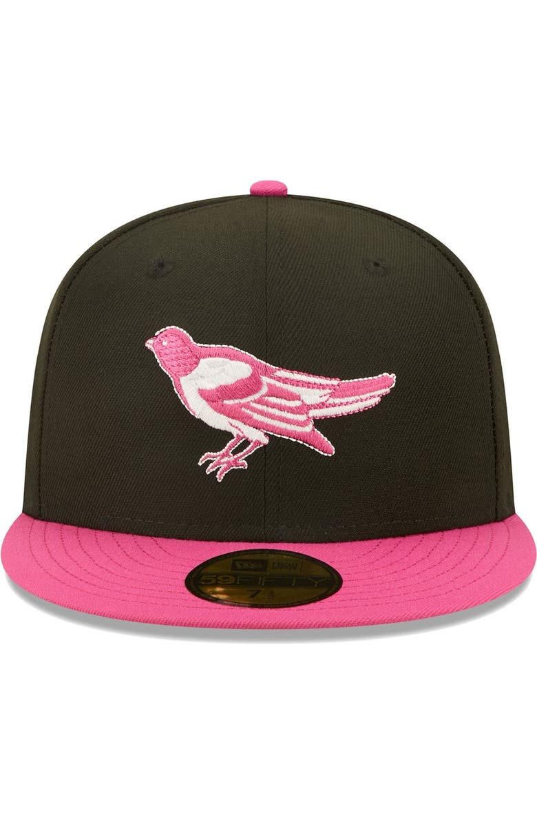 New Era Men's New Era Black/Pink Baltimore Orioles 1993 MLB All-Star Game  Passion 59FIFTY Fitted Hat, Alternate, color, 