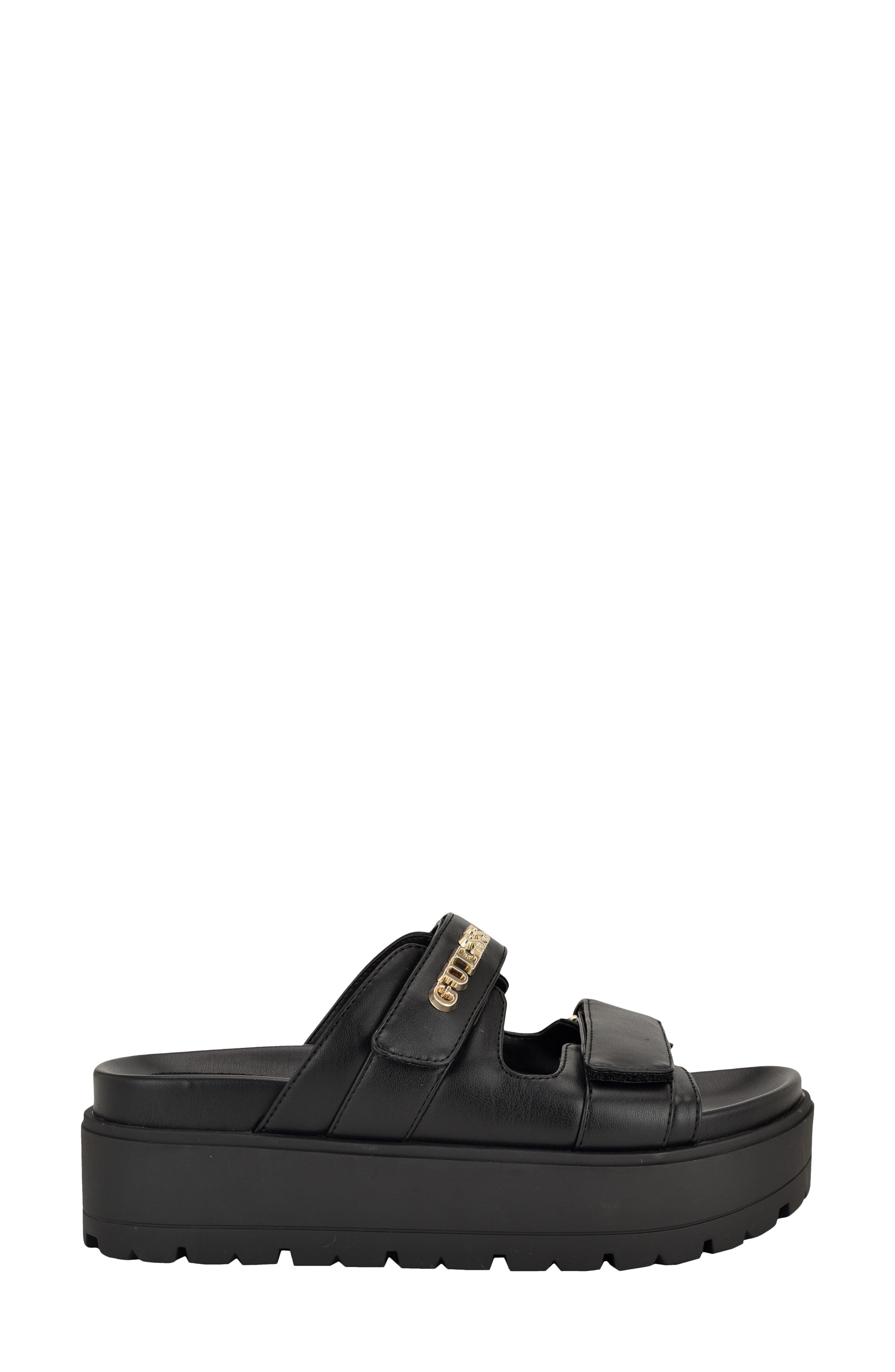 GUESS Faxon Platform Slide Sandal, Alternate, color, 