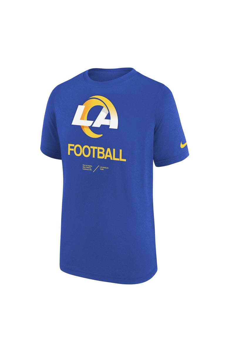 Nike Youth Nike Royal Los Angeles Rams Sideline Legend Performance T-Shirt, Alternate, color, Royal