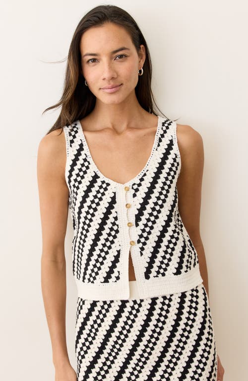 Marine Layer Oasis Cotton Blend Sweater Vest