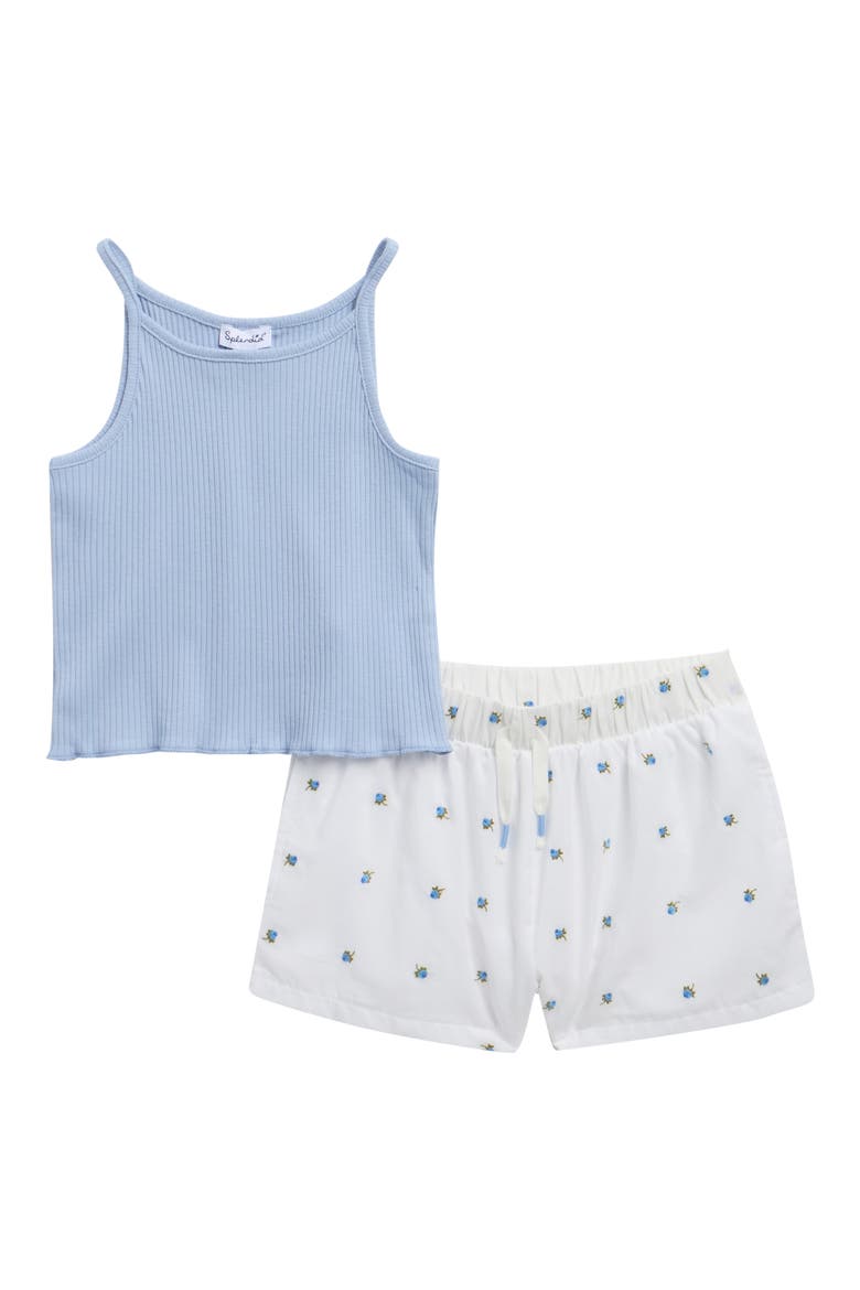 Kids' Fresh Floral Tank & Shorts Set, Main, color, CHICORY