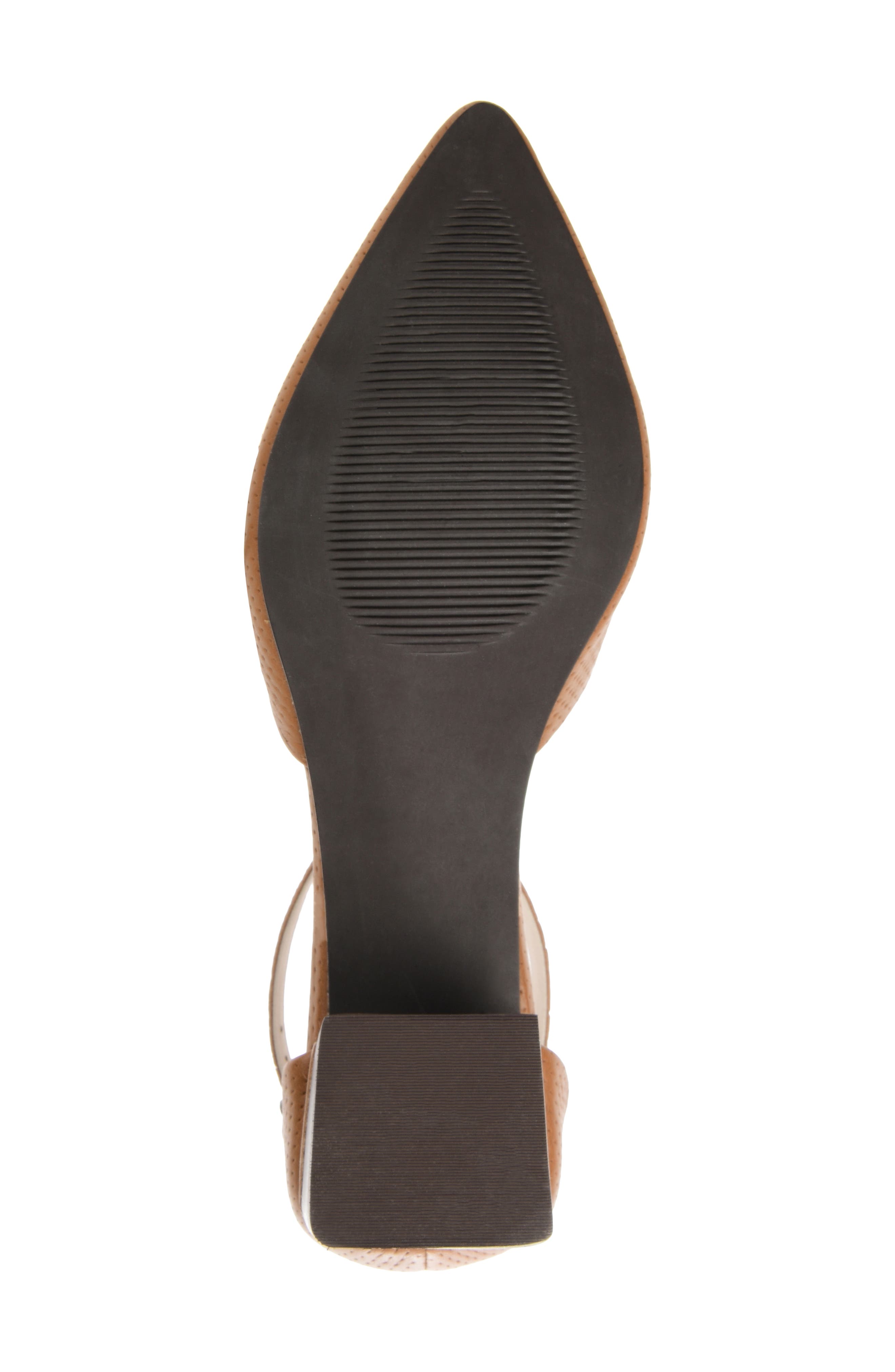 Journee Collection Cameela T-Strap Pointed Toe Pump, Alternate, color, Brown Leather