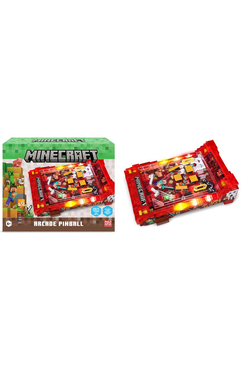 MINECRAFT Arcade Pinball, Nether, Lights & Sounds Tabletop Game, Kids 6+, Alternate, color, Multicolored