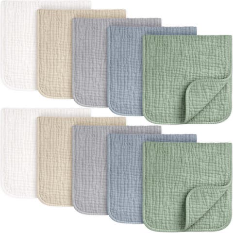 10-Pack Lyra Muslin Burp Cloths