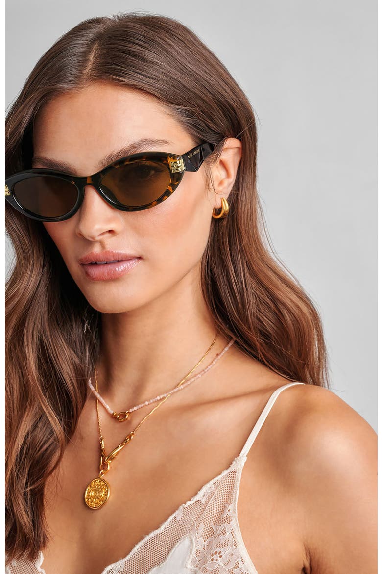 Nissi Sunglasses, Alternate, color, Light Tortoiseshell