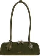 Alaïa Small Le Teckel Suede East/West Shoulder Bag