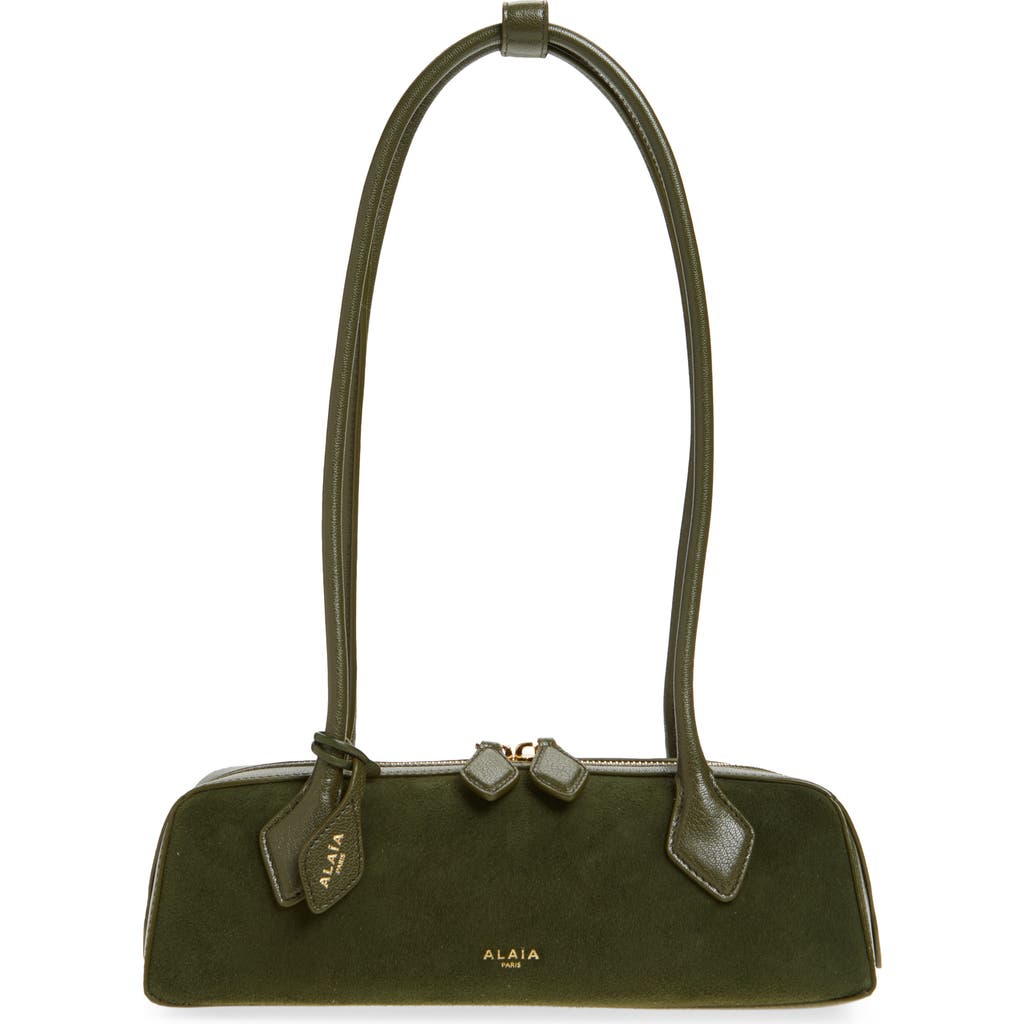 Alaïa Women Le Teckel Shoulder Bag In Green