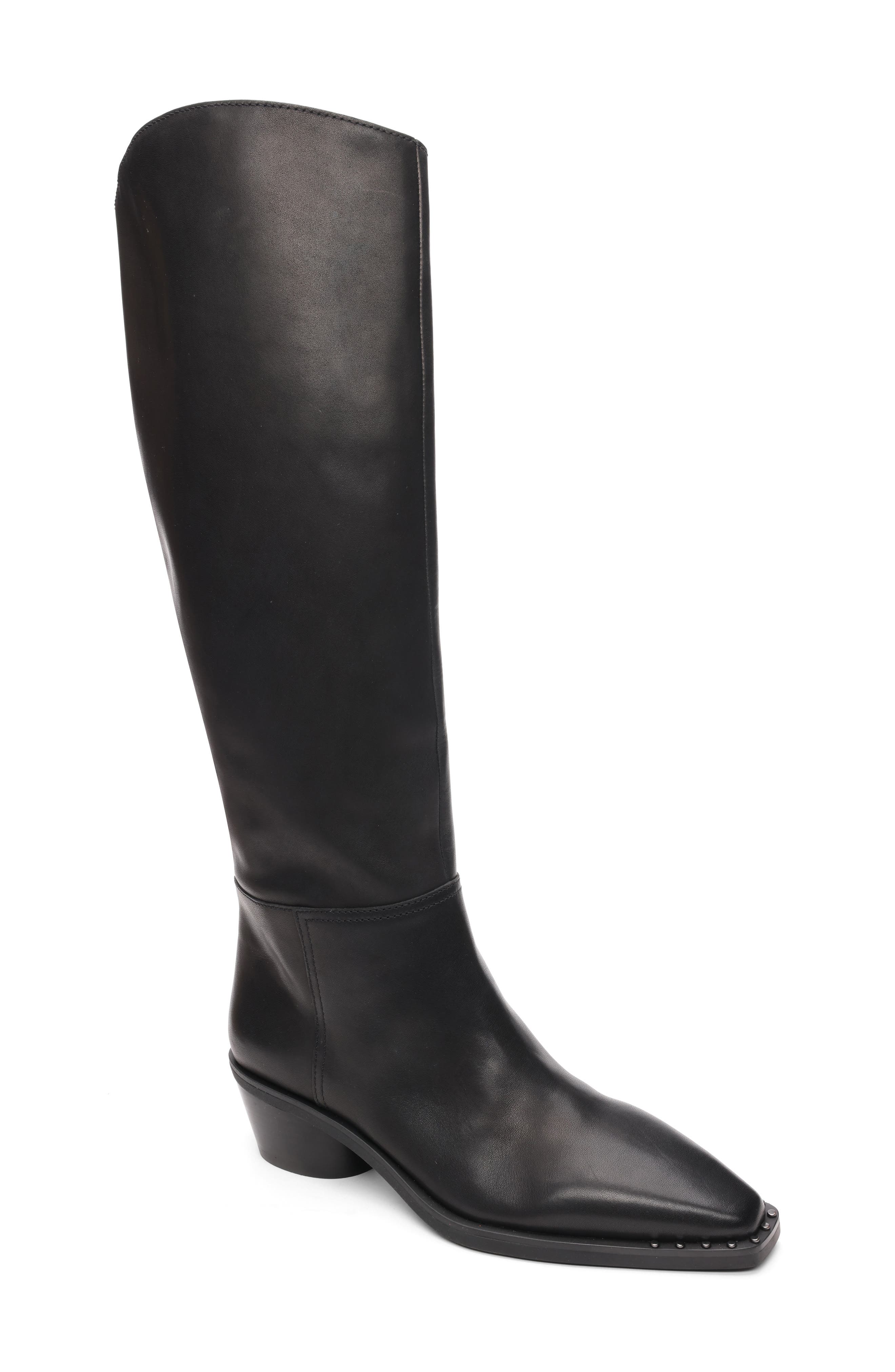 Ash Harpo Knee High Boot, Main, color, Black