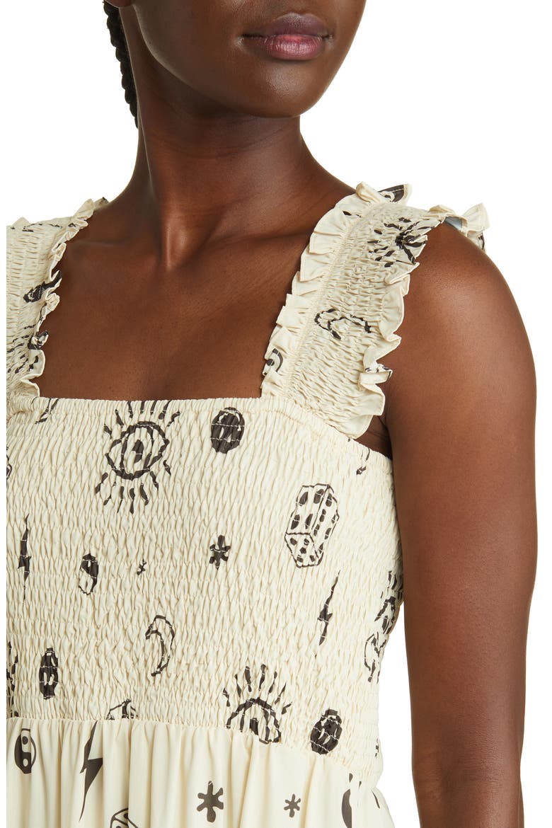 Rule Breaker Smocked Maxi Sundress, Alternate, color, THIS IS YOUR SIGN