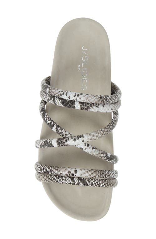 Jslides Tess Strappy Slide Sandal In Neutral