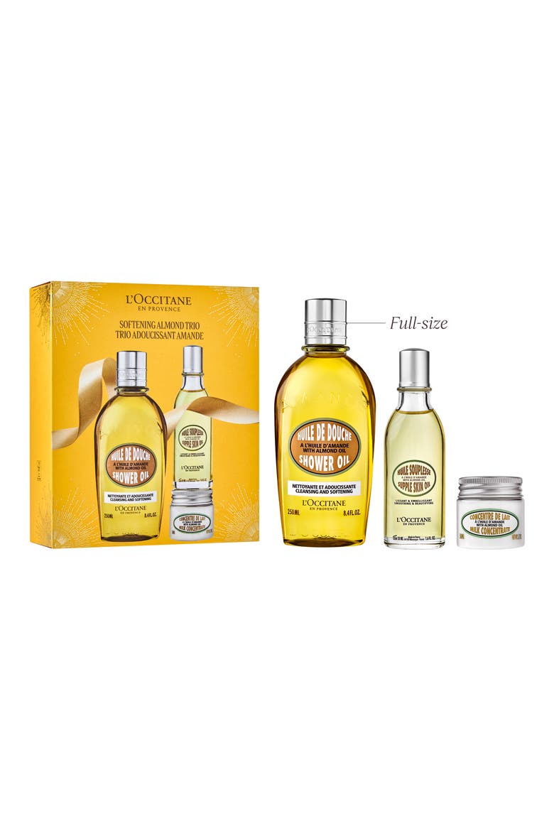 Softening Almond Trio Gift Set $76 Value, Main, color, NO COLOR