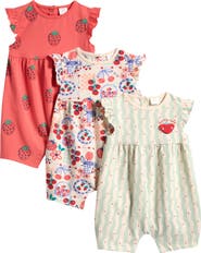 NEXT Pack of 3 Assorted Frill Rompers