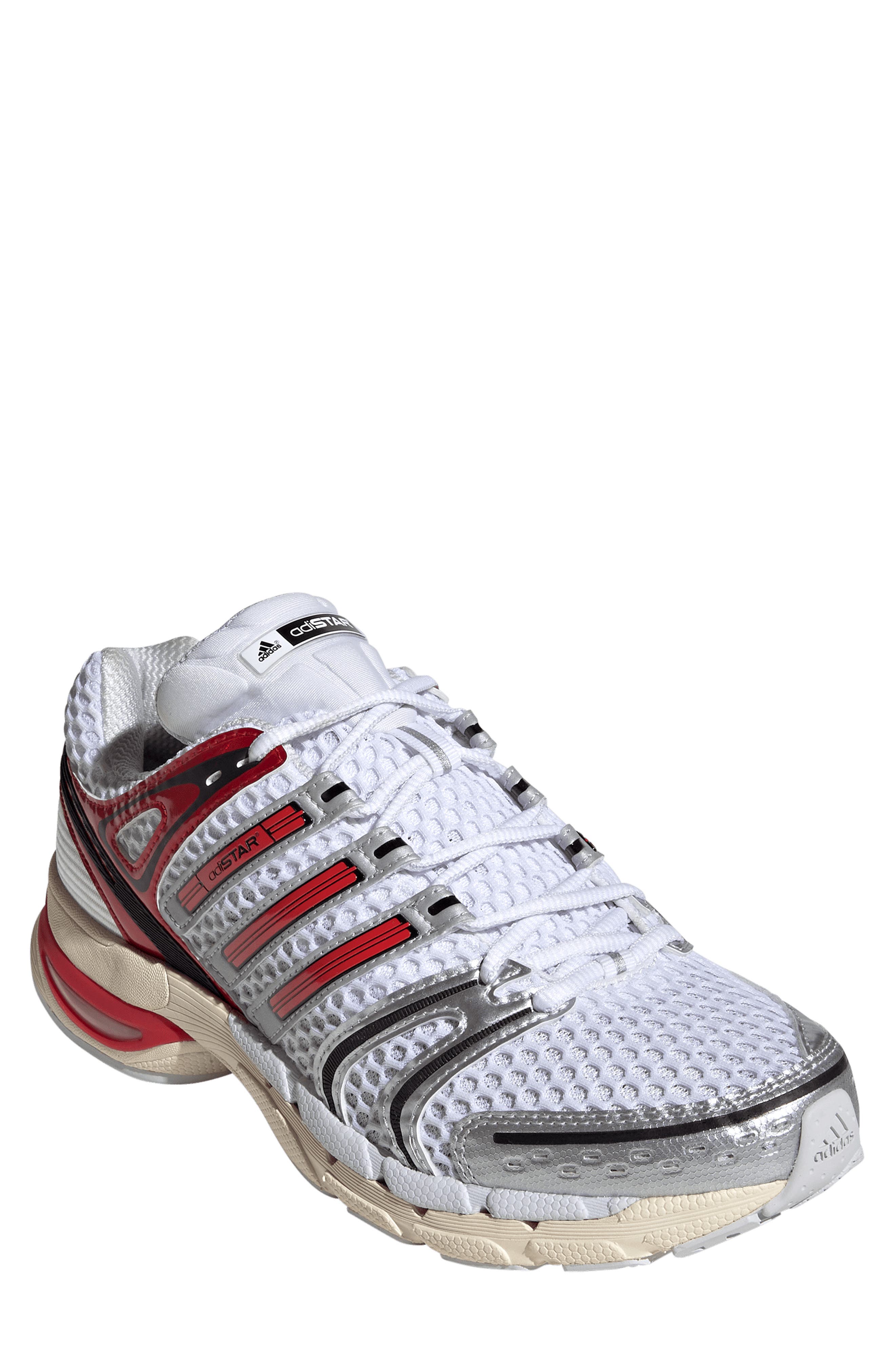 adidas Gender Inclusive Adistar Control 5 Sneaker, Main, color, White/ Better Scarlet/ Grey