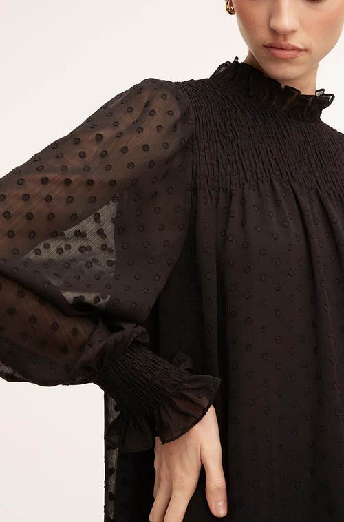 REBECCA TAYLOR REBECCA TAYLOR CLIP DOT BLOUSE