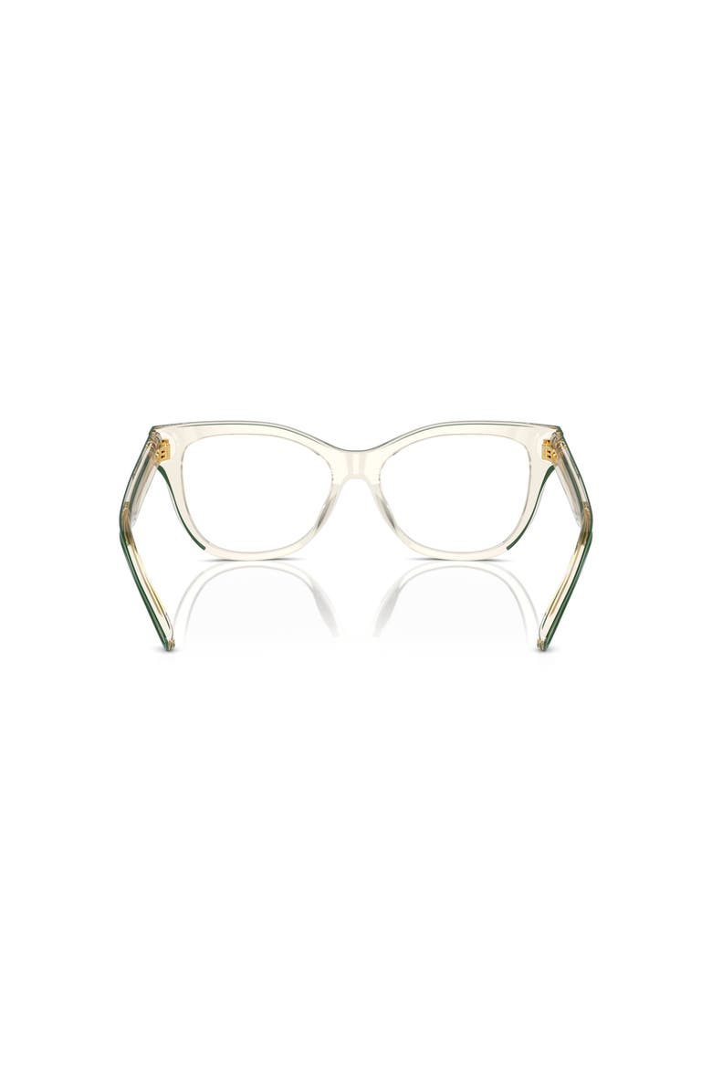 Tory Burch 51mm Cat Eye optical glasses, Alternate, color, Yellow