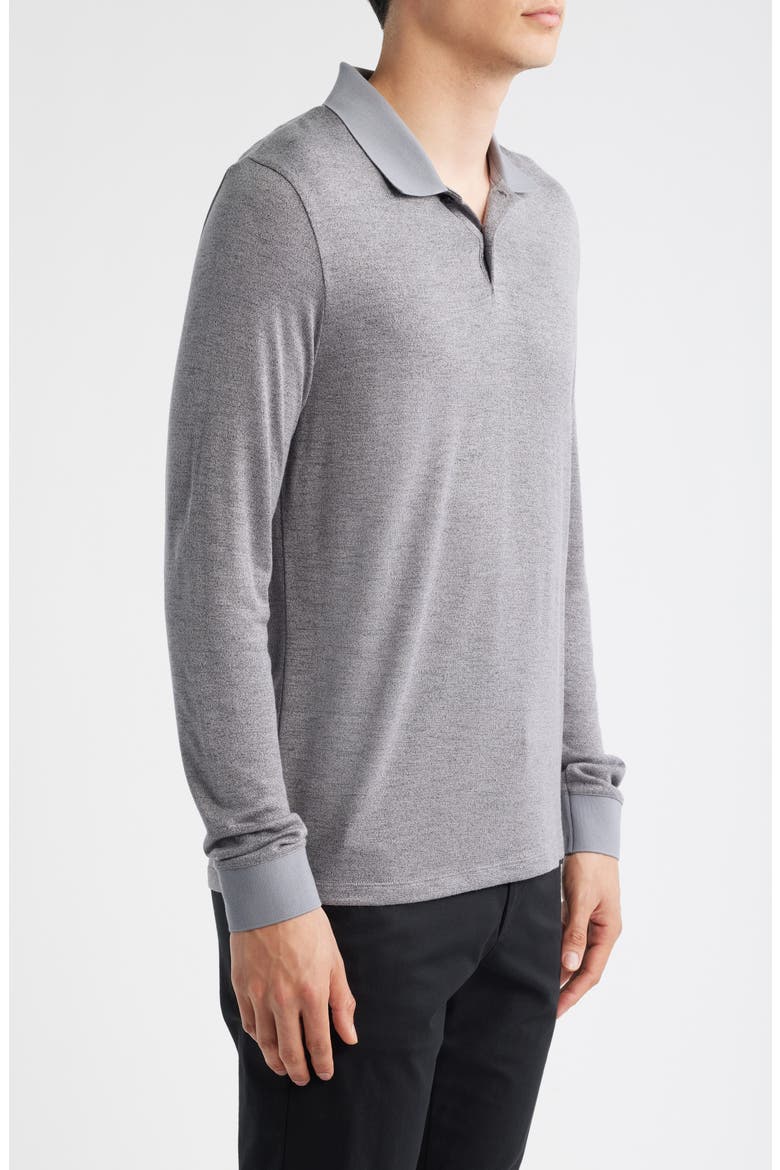 Goris Activate Long Sleeve Polo, Alternate, color, CARBON MELANGE