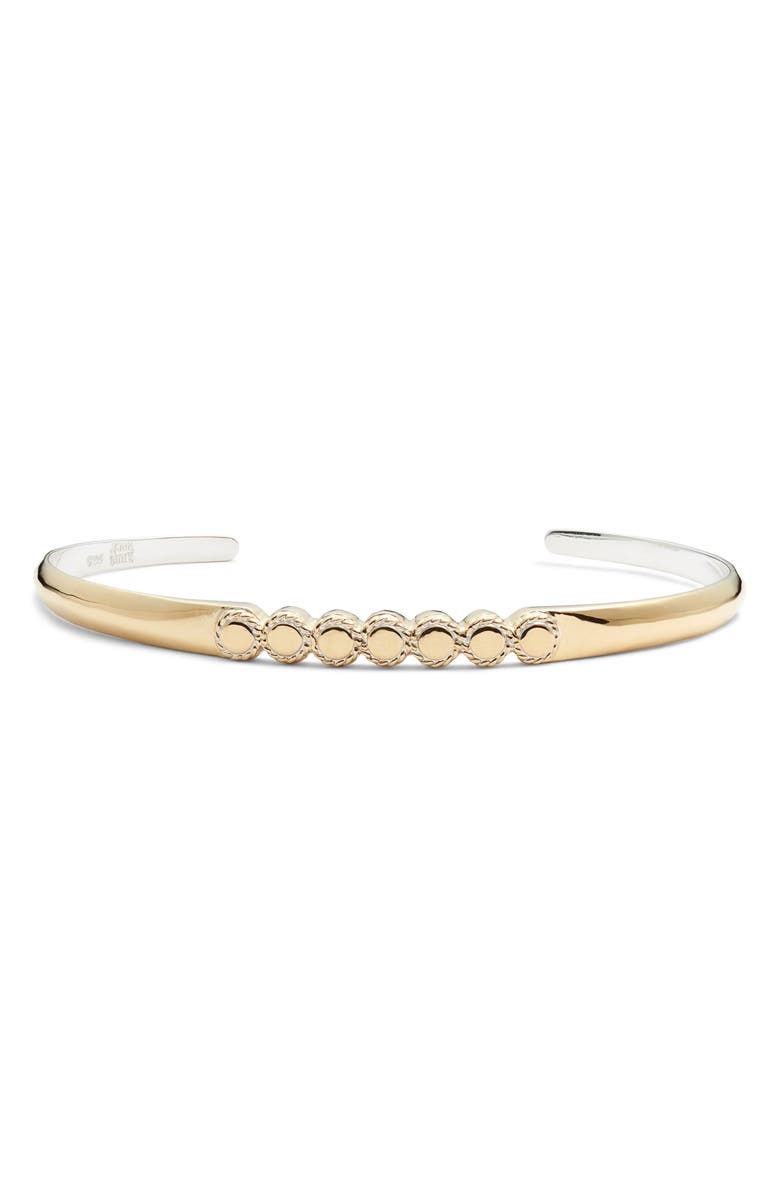 Anna Beck Smooth Circle Skinny Cuff, Main, color, Gold