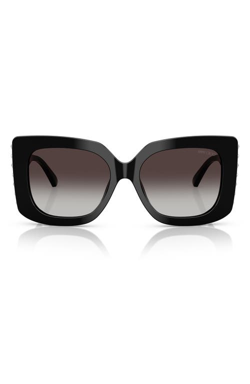 Jimmy Choo 54mm Butterfly Sunglasses In Black