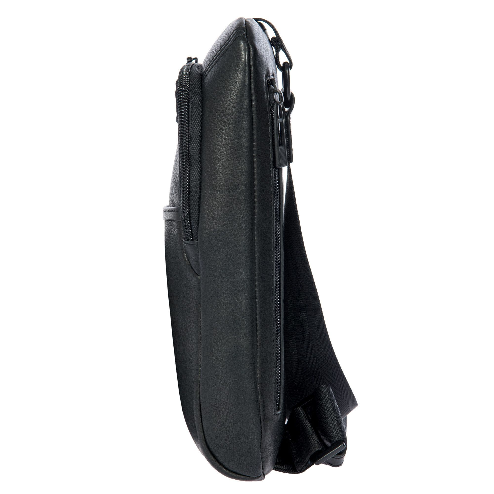 Porsche Design Roadster Leather EVO Crossbody Bag, Alternate, color, Black