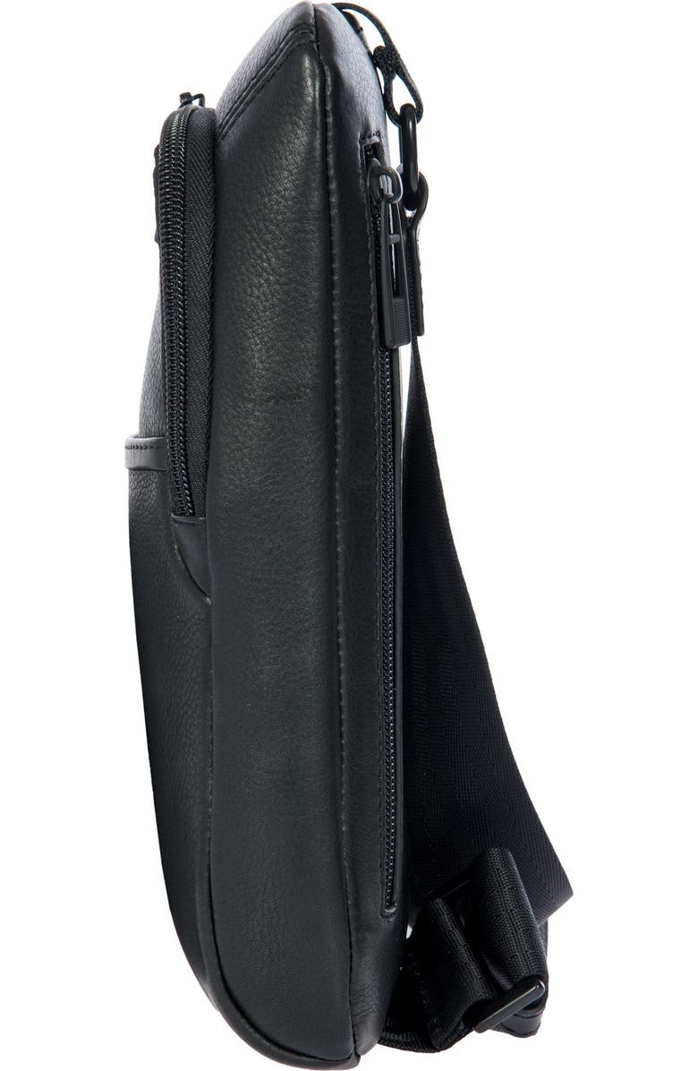 Porsche Design Roadster Leather EVO Crossbody Bag, Alternate, color, Black
