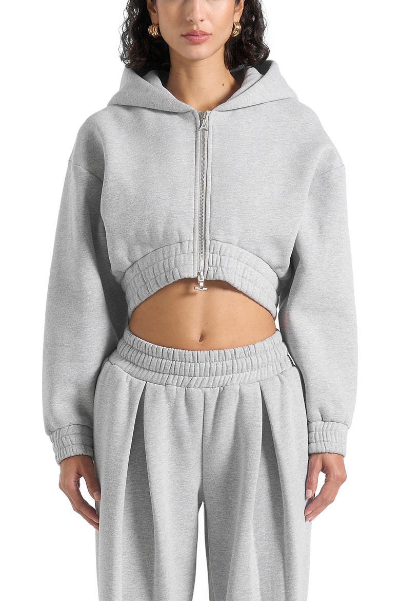 Josiane Relaxed Zip Through Hoodie, Main, color, Grey