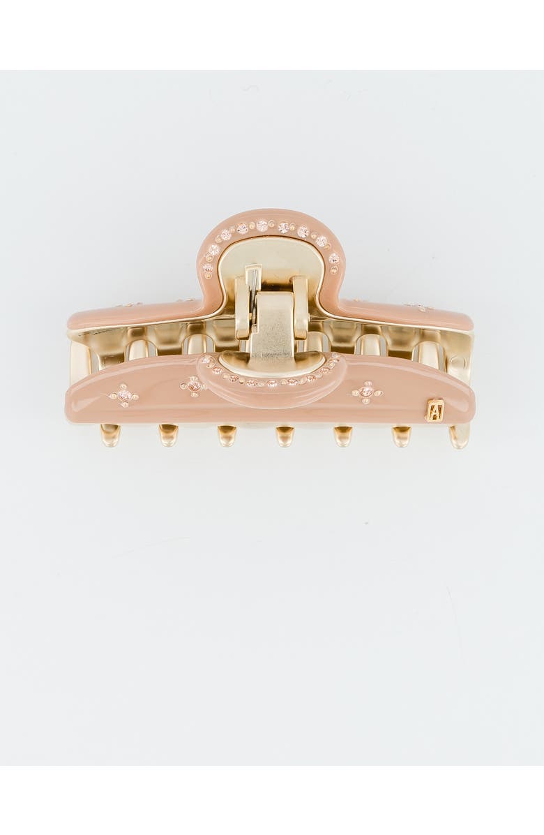 Alexandre de Paris Vendome Etoile Medium Swarovski<sup>®</sup> Crystal Embellished Hair Clip, Alternate, color, Beige