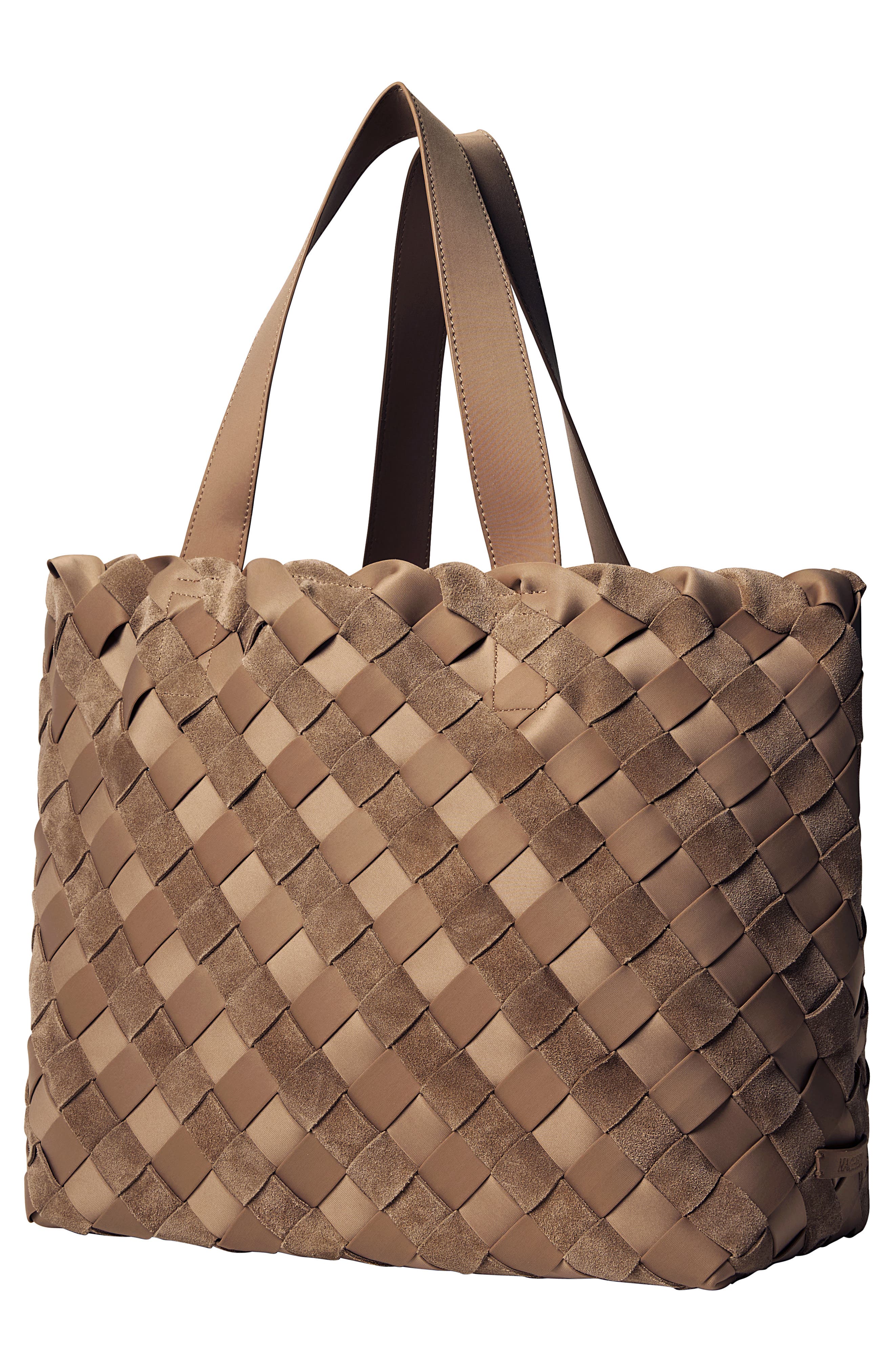 Como Medium Striped Woven Tote, Alternate, color, CANYON