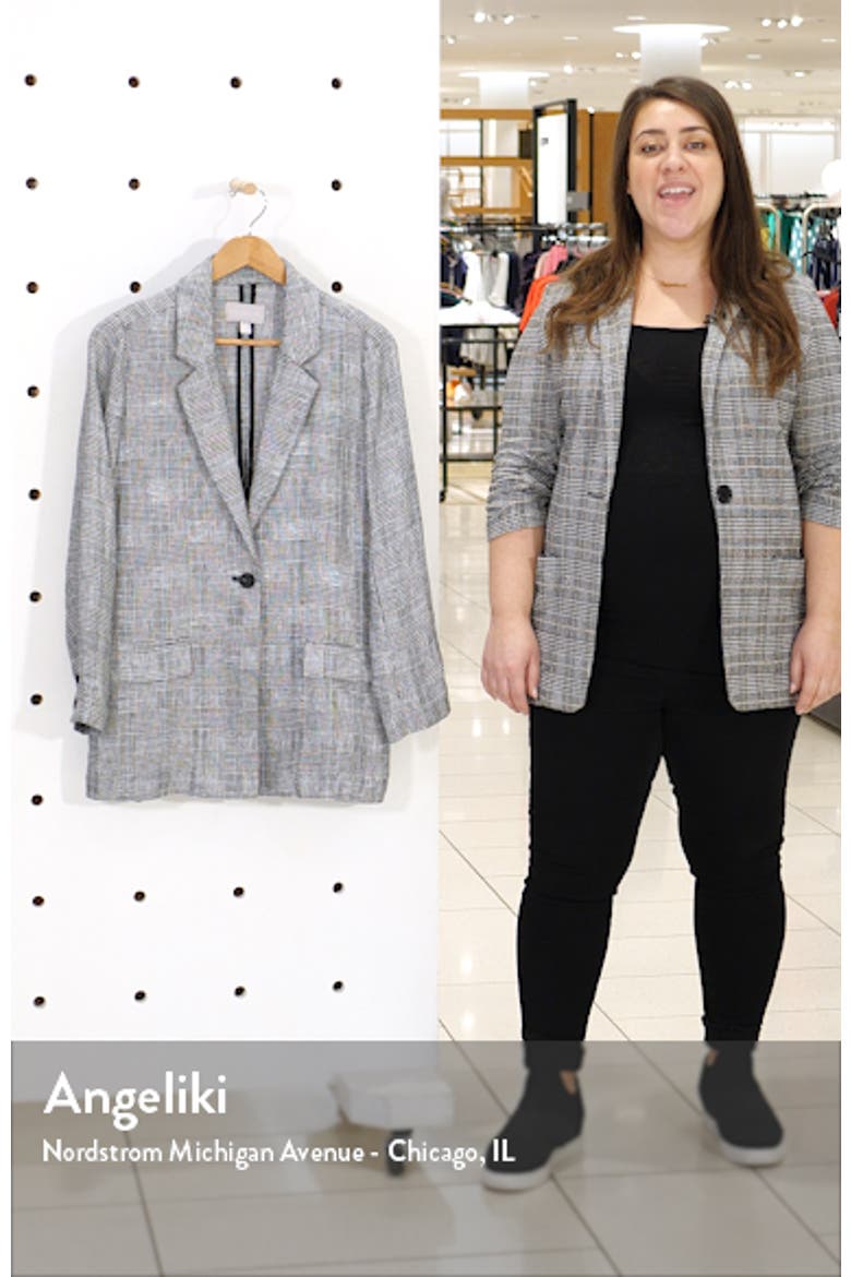 Single Button Linen Blazer video