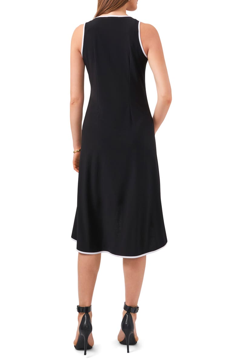 Chaus High/Low Matte Jersey Dress, Alternate, color, Black