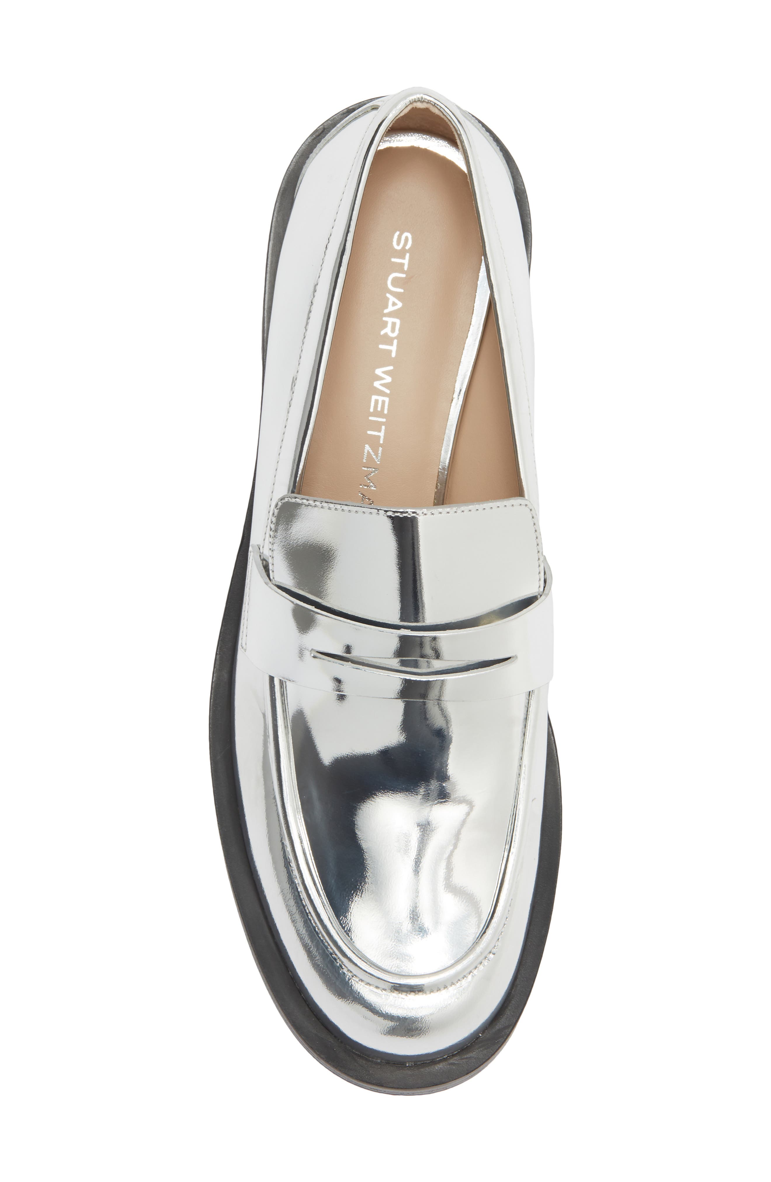 Palmer Bold Loafer, Alternate, color, SILVER