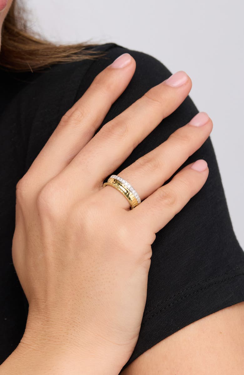 Bony Levy 18K Gold Cleo Diamond Statement Ring, 6mm, Alternate, color, 18Kwy Gold