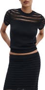 rag & bone Britt Openwork Crewneck Sweater