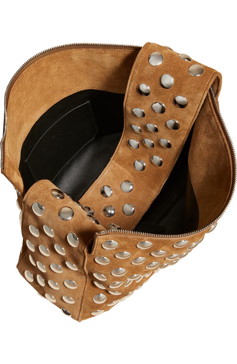 Khaite Elena Stud Shoulder Bag, Alternate, color,