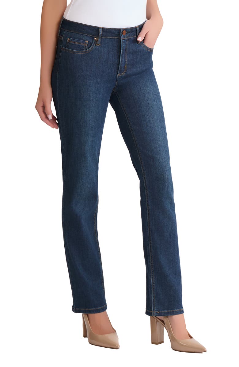 Jones New York Lexington Straight Leg Jeans, Alternate, color, Indigo Wash