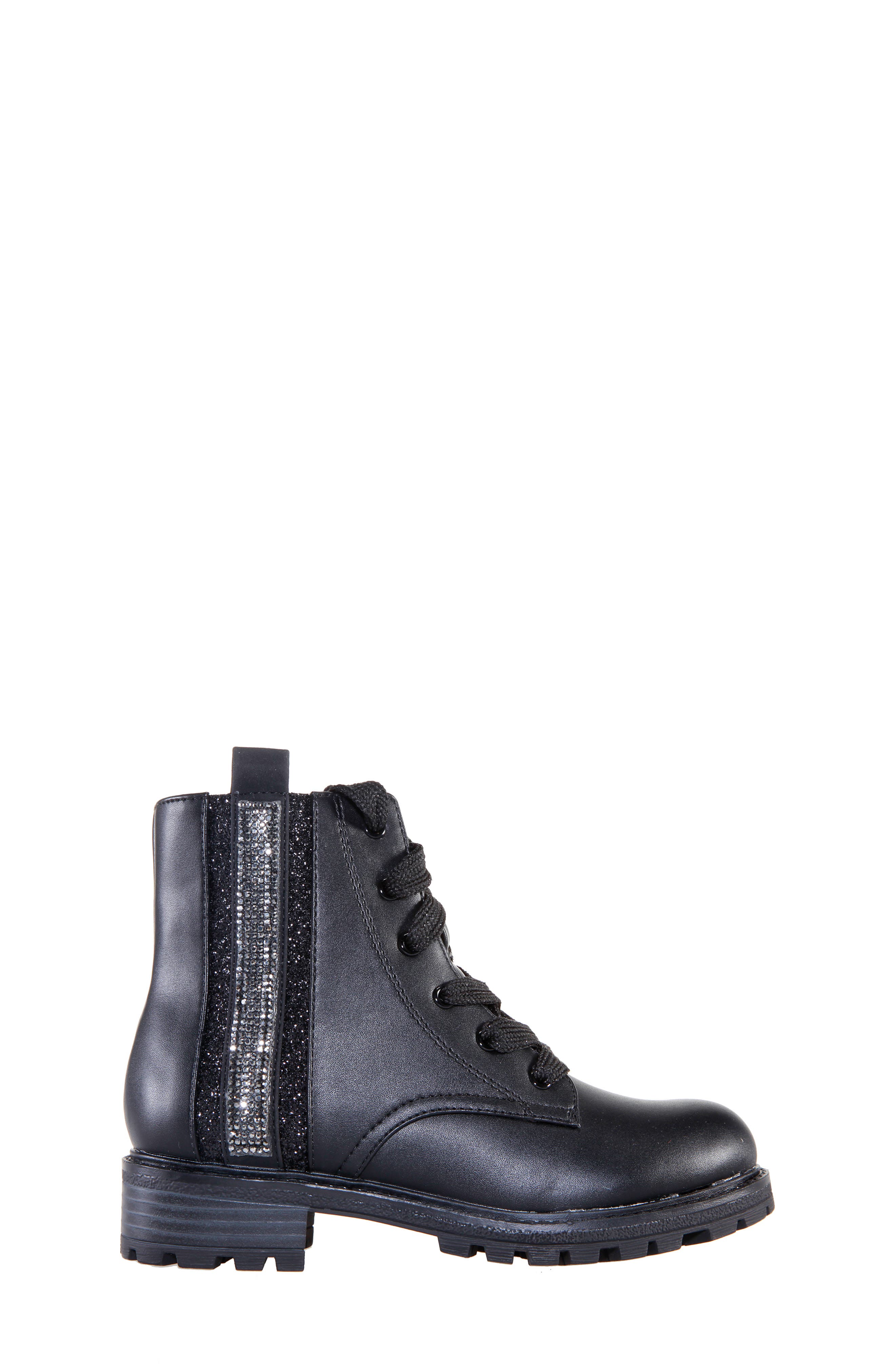 Kids' Sabira Boot, Alternate, color, BLACK SMOOTH