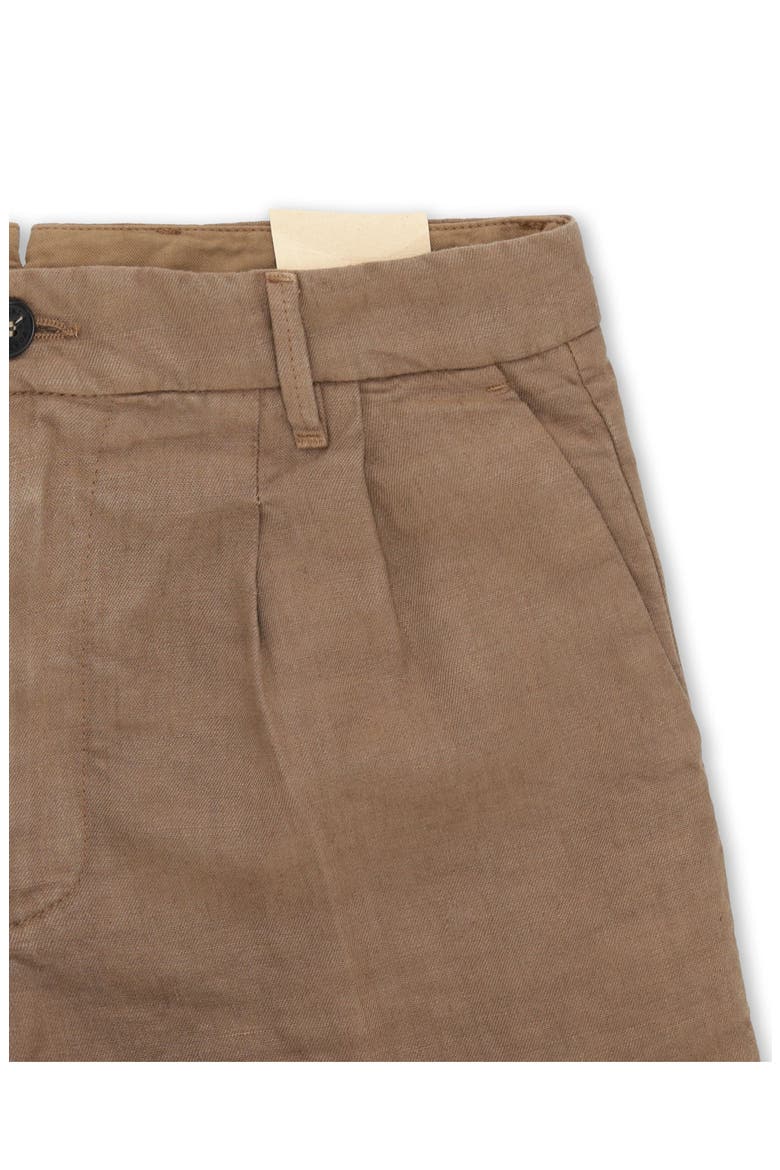 Beachshort Linen Short with Pleats, Alternate, color, MOU