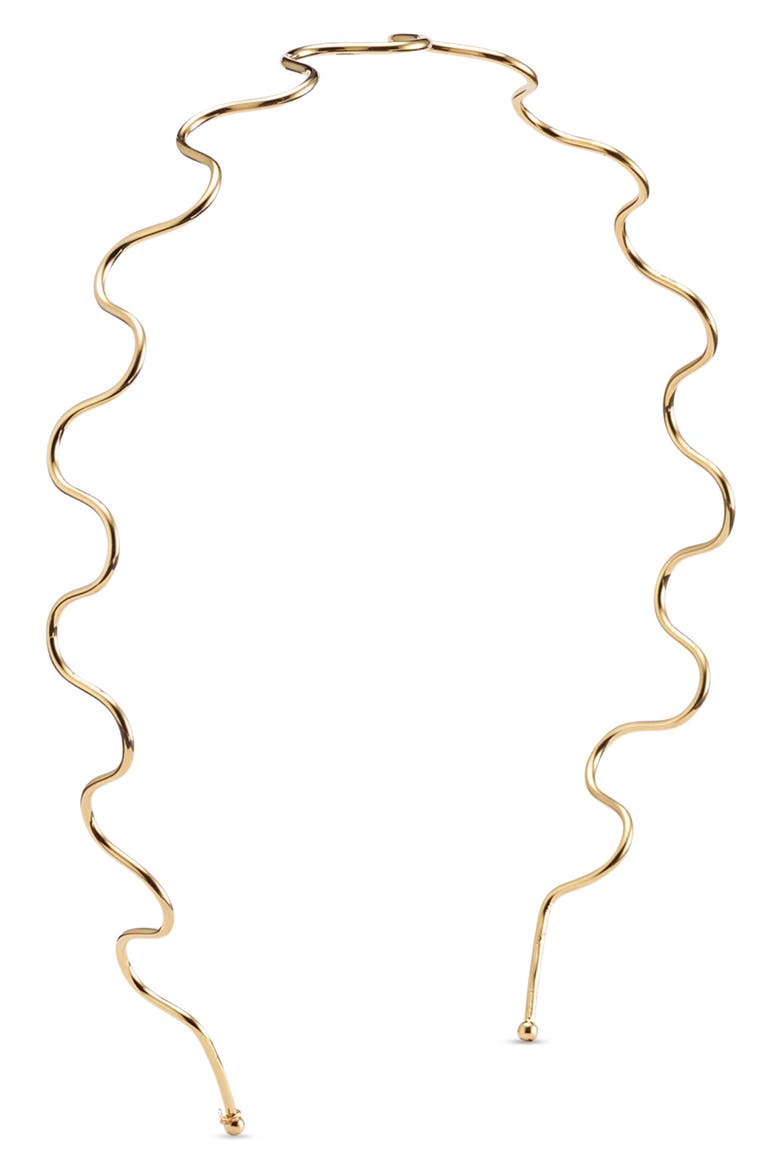 Nico Glossy Headband, Main, color, GOLD