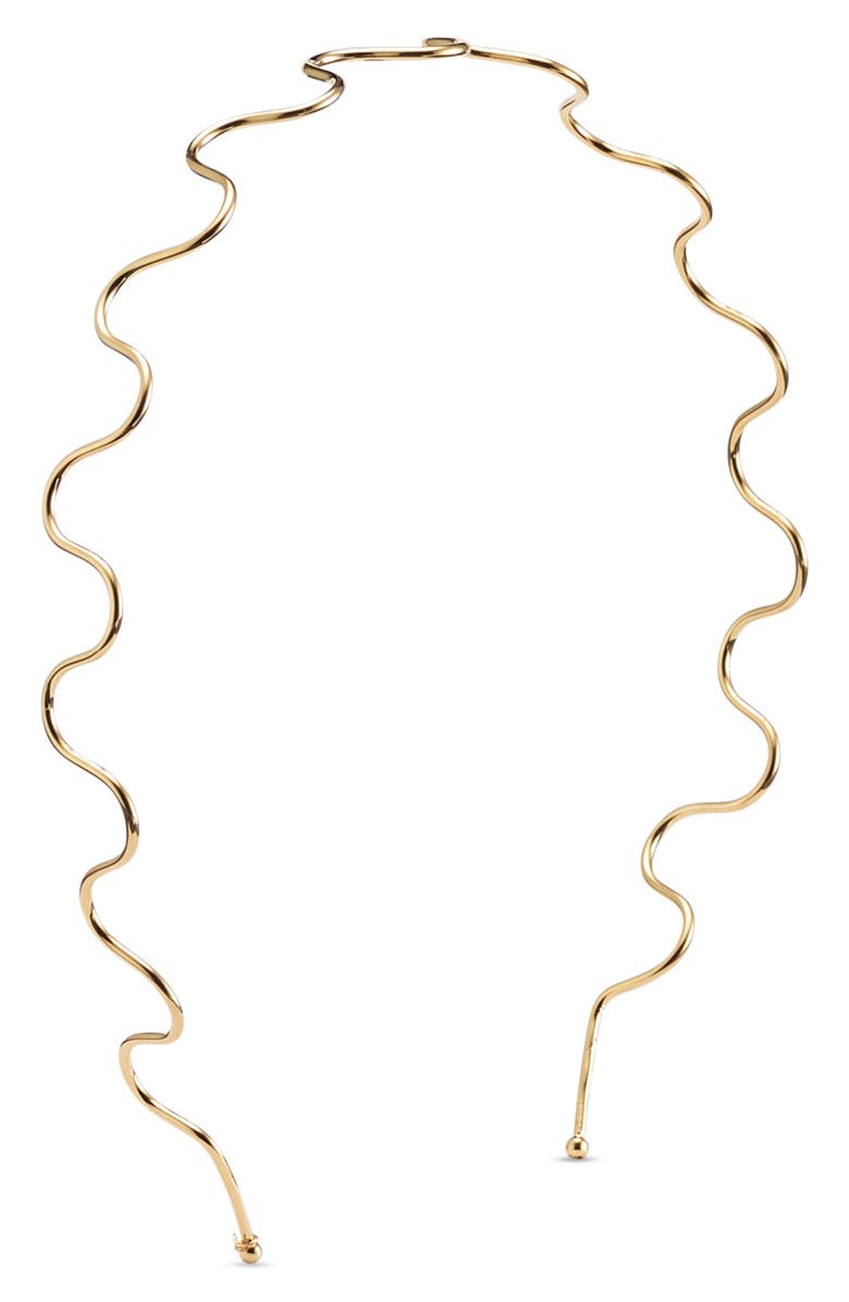 LELET NY Nico Glossy Headband, Main, color, Gold